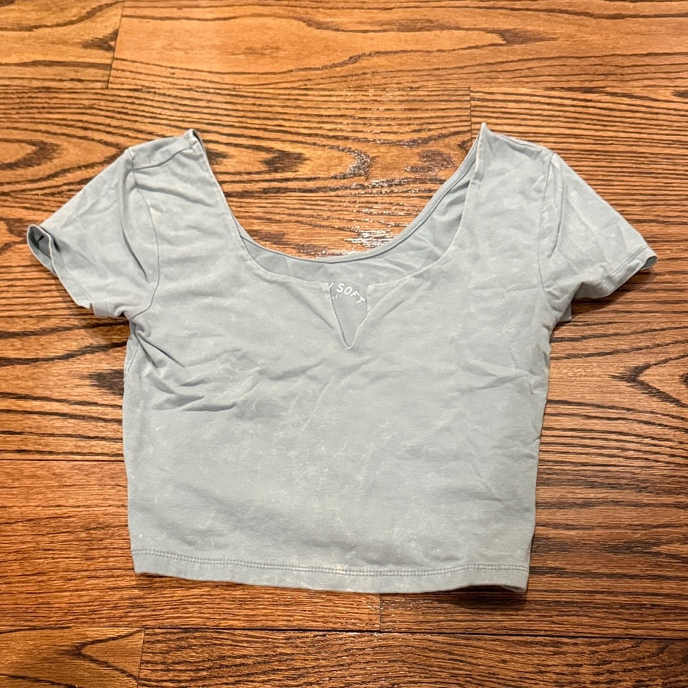 Aeropostale Light Gray Women's Blouse